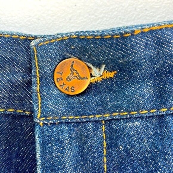 Vik Vizette Jeans High-Rise Butterfly Embroidery Flare Boot Cut Flat Front 26 - Picture 10 of 12